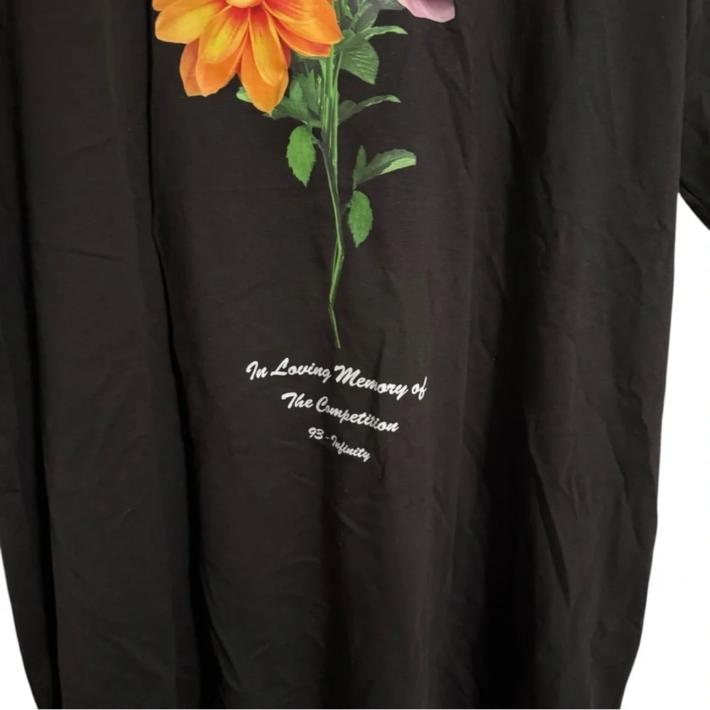 Muerte Hustle Daily Streetwear Floral Graphic Tee 3XL - Picture 3 of 4
